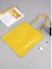 Solid Colour Glossy PU Tote Bag 